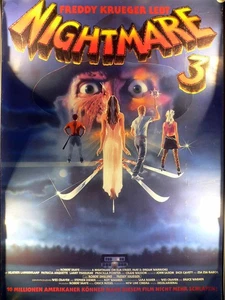 Nightmare 3 - Robert Englund - Patricia Arquette - Filmposter 120x80cm gerollt - Picture 1 of 1