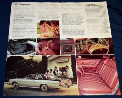1976 Ford LTD Brougham 2 Door Coupe Original Dealer Advertisement Print Ad 76 - Image 1 of 2