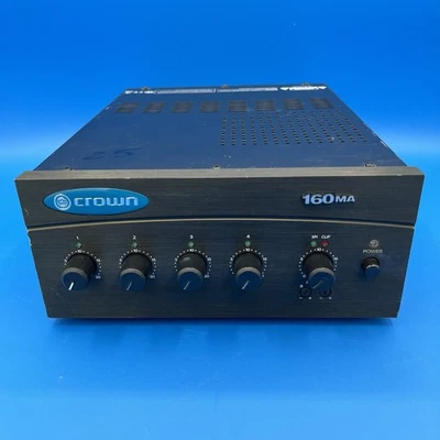 Crown Commercial/Restaurant 160MA 4 Input 60 Watt 70Volt/8 Ohm Mixer Amplifier - Image 1 of 4