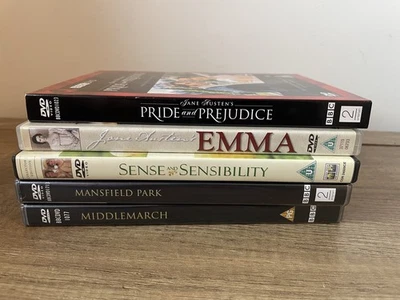 Jane Austen & George Elliot Bundle - 5 x DVD Emma Middlemarch Mansfield - Image 1 of 4