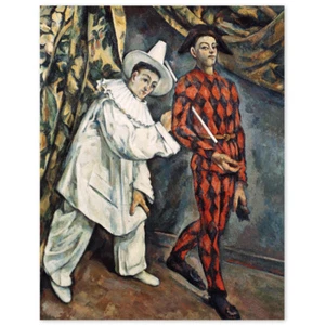 Paul Cézanne, Pierrot und Harlekin (Mardi Gras), Poster - Bild 1 von 3