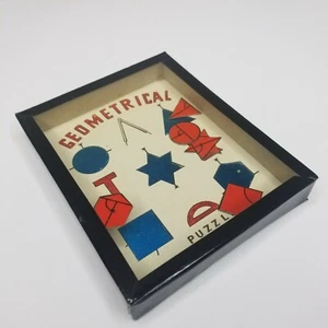 1998 Shackman geometrisches Puzzle Box Kind Erwachsene Formen Geschicklichkeit Koordination - Bild 1 von 4