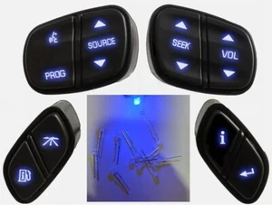 DiY Blue Led Upgrade Kit - GM Steering Wheel Controls/Switches Bulb to Blue - Picture 1 of 24