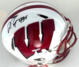 Casco de velocidad auténtico tamaño completo firmado por Badgers RON DAYNE AUTOMÁTICO con 99H - BAS - Imagen 1 de 1