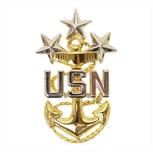 Vanguard NAVY CAP DEVICE: MASTER CHIEF PETTY OFFICER OF THE NAVY - MINIATURE - Picture 1 of 1