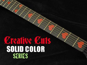 RED Hearts Valentine's Day Fret Markers Inlay Sticker Decals for BASS & GUITAR - Picture 1 of 5