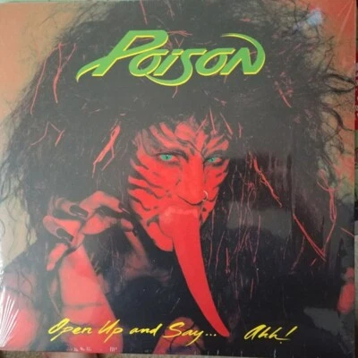 POISON - Open Up and Say Ahh LP RED Colored Vinyl Album NEW Record - Every Rose - Image 1 of 3