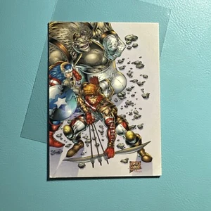 JUDGMENT DAY Promo Card #1 of 2 Awesome Entertainment Comic Images 1997 NM - Foto 1 di 2