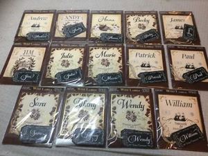 Personalized Wine Bottle Labels with tags Great Addition To Any Gift - Picture 1 of 16