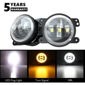 For Ford 2009 2010 2011 2012 2013 2014 F150 Pair 4" Bumper LED Halo Fog Lights - Bild 1 von 12