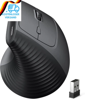 BESUCHE DEN UGREEN-STORE UGREEN 2.4G Maus Kabellos Vertikale Ergonomische Maus Für Windows/Mac OS Uzw, 10