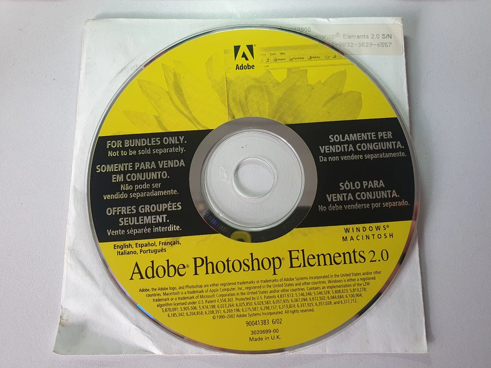 Adobe Photoshop Elements 2.0 - Win/Mac vintage - Immagine 1 di 1