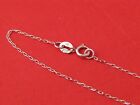 14kt white gold cable chain necklace 1mm width solid gold