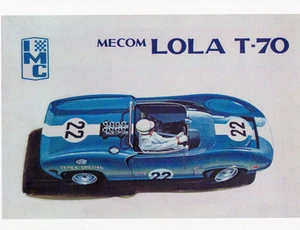 Vintage IMC Mecom Lola T-70 8 x 10 Kunstdruck für Rahmen - Bild 1 von 1