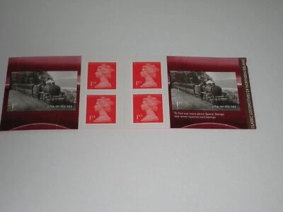 2013 PM38 Locomotoras de Irlanda del Norte 6 x folleto de primera clase Foto 1 de 2