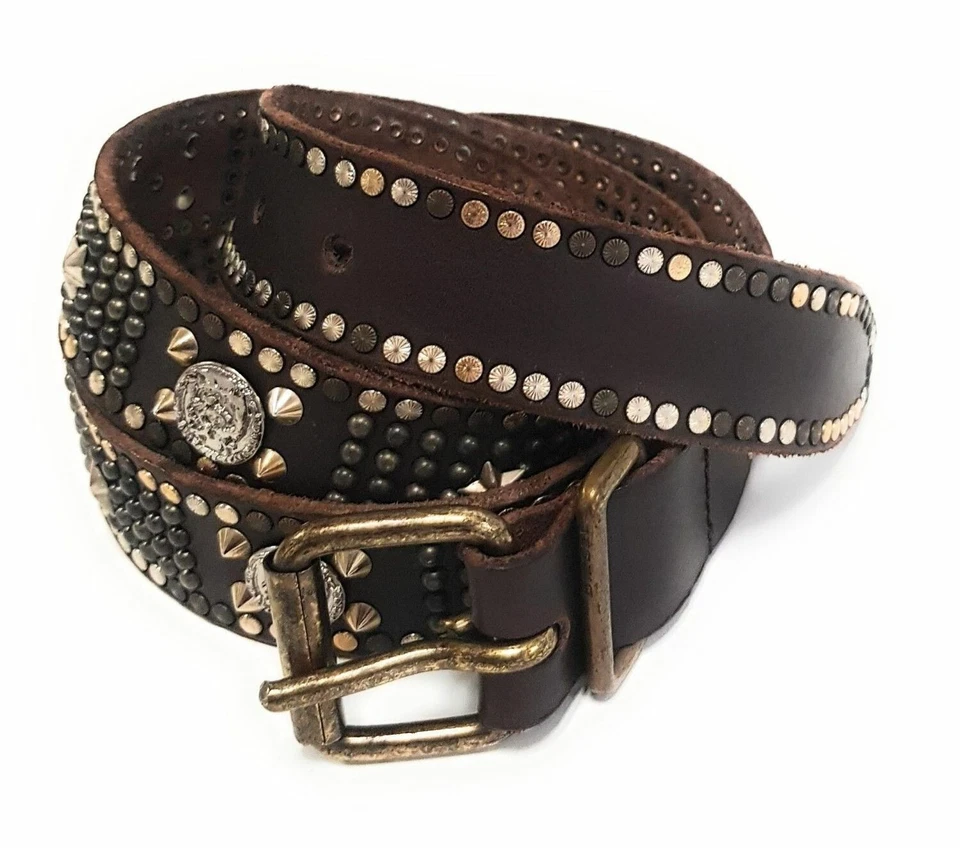 DIESEL Leder Designer Gürtel "Begely" Leather Belt  95cm Handarbeit NEU - Bild 1 von 4