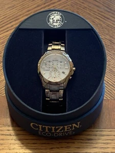 Reloj para mujer Citizen Eco-Drive FB1153-59A cronógrafo fecha acero inoxidable - Imagen 1 de 18