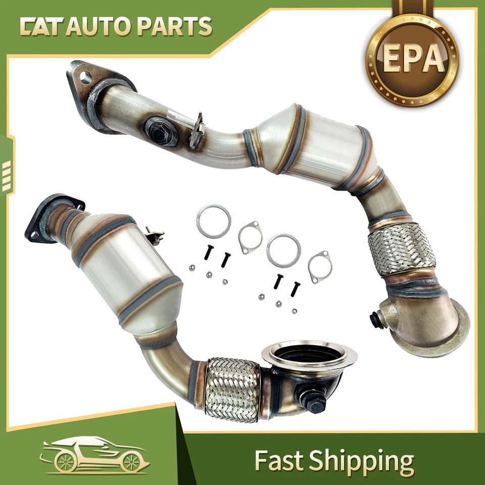 2PCS Set Front Rear Catalytic Converter For 2007-2010 BMW 335i/335xi/135i 3.0L Foto 1 de 4