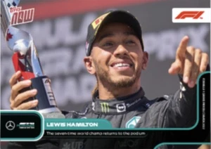 2022 TOPPS NOW FORMULA ONE F1 CARD LEWIS HAMILTON #29 CHAMP RETURNS TO PODIUM - Picture 1 of 1