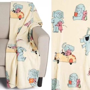 Mo Willems ELEPHANT PIGGIE Plush Berkshire Throw Blanket Pig Book Gerald Kids - Picture 1 of 8
