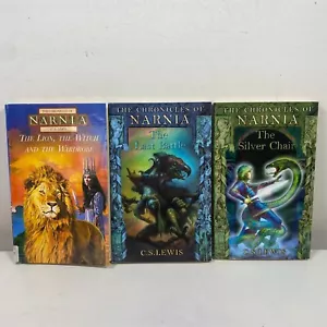 3 Lot C.S. Lewis The Chronicles of Narnia Small Paperback Books - Picture 1 of 9