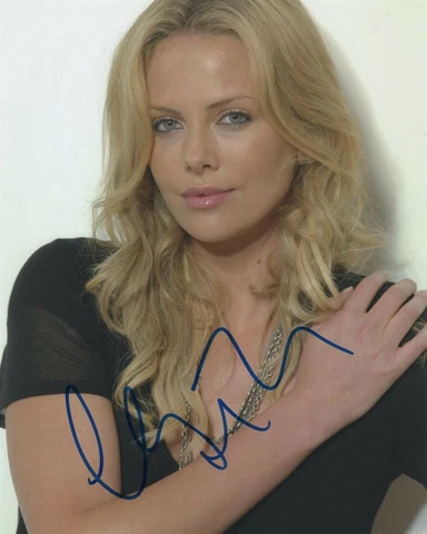 Charlize Theron- STUNNING Signed Photograph Cover