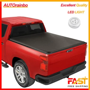 Roll Up Tonneau 6.5' Bed Cover For Chevy Silverado GMC Sierra 2007-2012 2013 - Picture 1 of 22