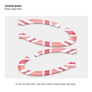 Pegatina de cuero para panel de puerta de coche para MINI COOPER R55 R56 R57 R58 R59 accesorios G - Imagen 1 de 7