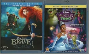 The Princess and the Frog and Brave (Blu-ray/DVD, 2010 and 2012) - Picture 1 of 2