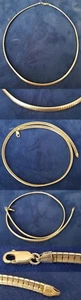 Radium Sterling Silver Omega Choker 16" Chain Necklace Lobster Clasp nl114 - Picture 1 of 1