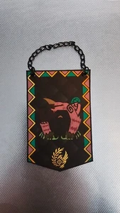 Monster Hunter Wilds Congalala Custom Made Mini Cloth Banner - Picture 1 of 2