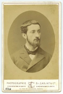 Cabinet 1884 Carjat. Spéléologue et industriel de l'armement Gabriel Gaupillat. - Picture 1 of 2