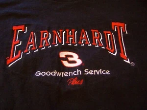 Vintage Dale Earnhardt Sr Goodwrench #3 T-Shirt  LRG Embroidered NASCAR Chase - Picture 1 of 5