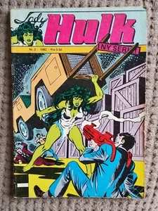 Lady Hulk Comic Number 2 1982 Norwegian - Bild 1 von 4