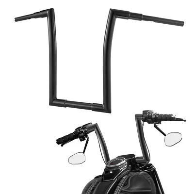 Manillar Fat 16" Rise 1.5"" para Harley 2008-2023 Fat Bob Boy 2013-2020 Breakout Foto 1 de 4