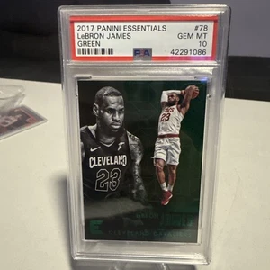 Panini Essentials Lebron James 2017 verde #78 PSA gema como nuevo 10 - Imagen 1 de 5