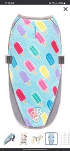 New w tags Canada Pooch Dog Chill Seeker Cooling Vest (Popsicle design) Size 14 - Picture 1 of 11