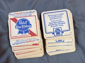 VINTAGE PABST BLAUES BAND BIER PAPPE UNTERSETZER Menge 50 - Bild 1 von 6