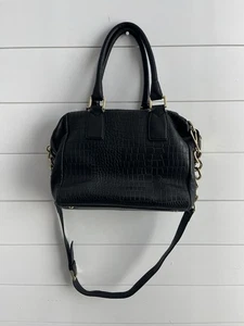 MARC FISHER KYRA Umhängetasche Kroko-Prägung schwarz Leder edel Handtasche - Bild 1 von 16