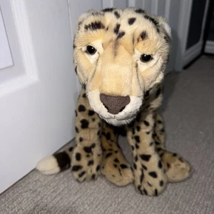 Usado en excelente estado 2012 FAO Schwarz Stuffed Cheetah Plush 29" Long - Imagen 1 de 12