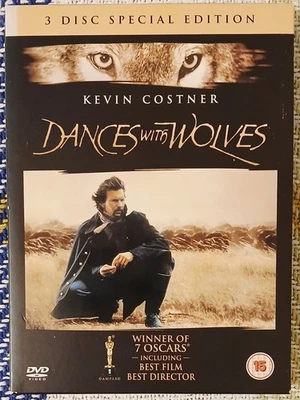 Dances With Wolves Kevin Costner DVD, 2004 (3 Disc Special Edition) UK PAL R2 - Image 1 of 4