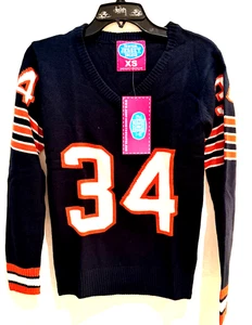 Chicago Bears Walter Payton ladies jersey sweater-XSmall-NWT-SWEETNESS Wear - Picture 1 of 2