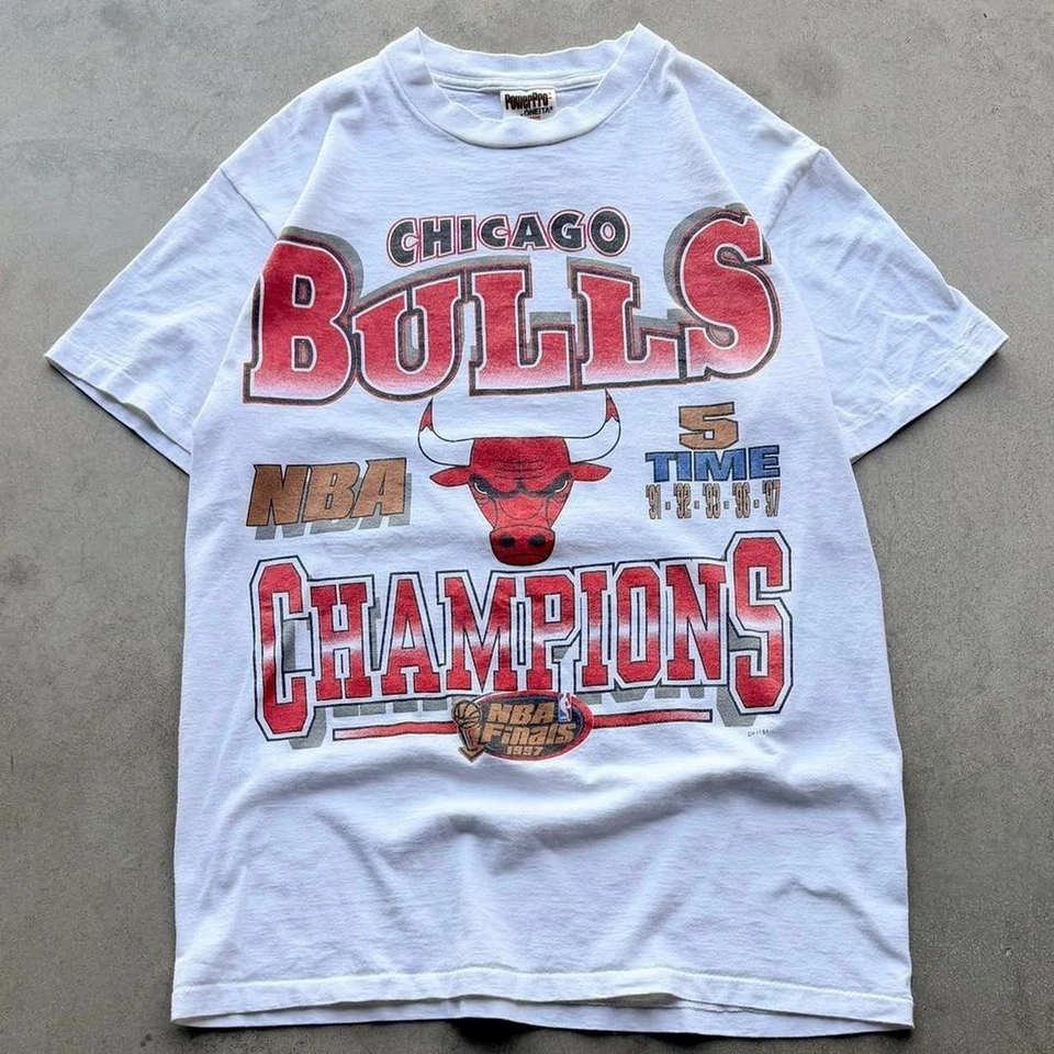 Camiseta Vintage Años 90 Chicago Bulls Campeones 5 Tiempos VK05861 Foto 1 de 1