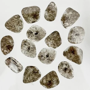 Diamantes Polki de lujo amarillos (marrones) de 15,21 quilates: diamantes naturales raros - Imagen 1 de 17