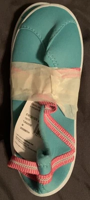 Speedo девочек Мэри Джейн воды туфли для бассейна пляж бирюзовый/розовый - средний 7/8 - Изображение 1 из 4