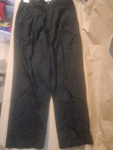 NEU Neu mit Etikett schwarz Herren Größe 34 x 30 Cherokee khaki plissiert vorne Hose - Bild 1 von 10