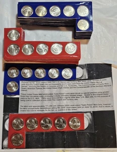2009-Philly & Denver~TEN~10~TEN D.C. & U.S. Territories~ Low Mintage Satin Sets - Picture 1 of 12