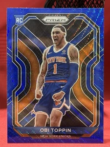 2020-21 Panini Prizm Blue Wave💥Obi Toppin Rc💥 New York Knicks🏀 #280 - Bild 1 von 2