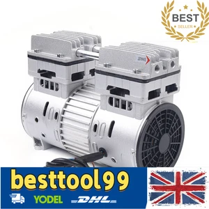 Nuevo cabezal compresor de aire silencioso sin aceite 750W 8bar 145L/min - Imagen 1 de 12