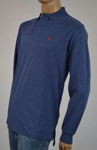 Polo Ralph Lauren Small S NWT Blue Mesh Polo Shirt/Red Pony - Picture 1 of 1